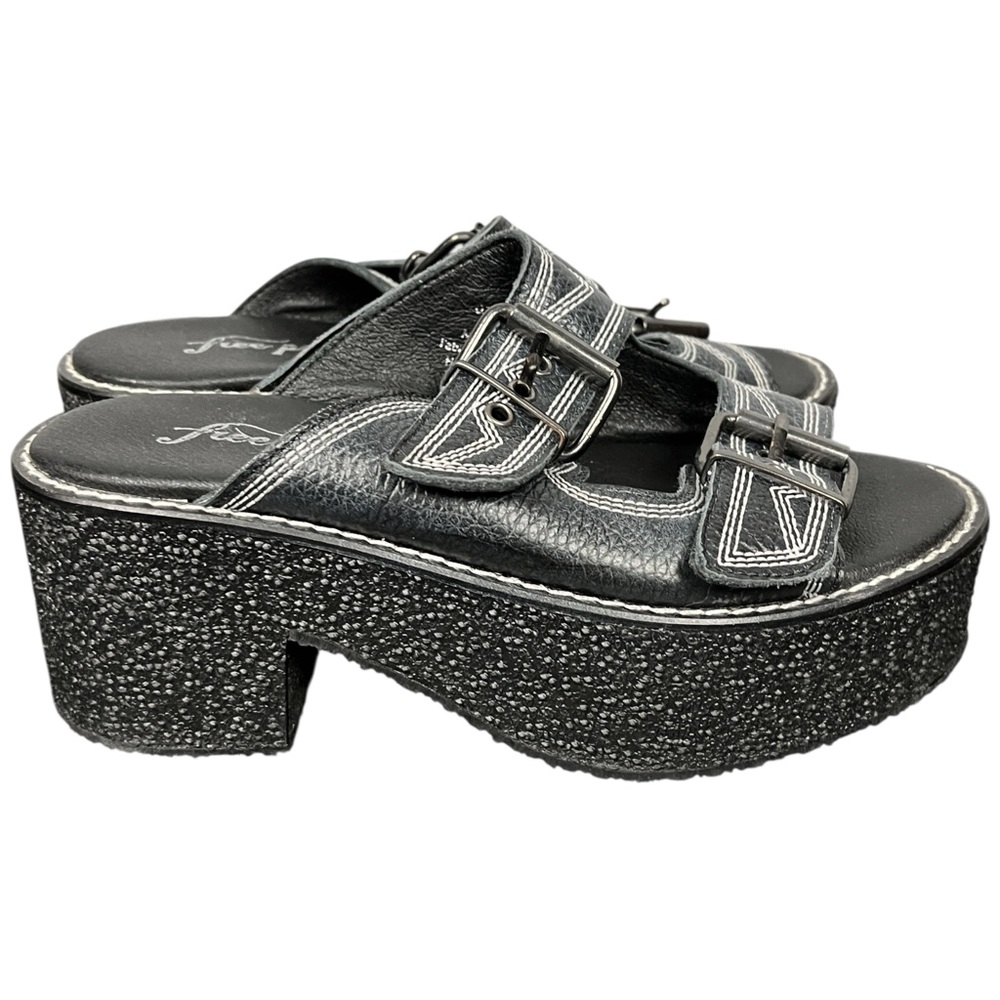 Free People Chunky Slip On Platform Sandals Womens 6